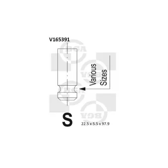 Soupape d'émission BGA V165391