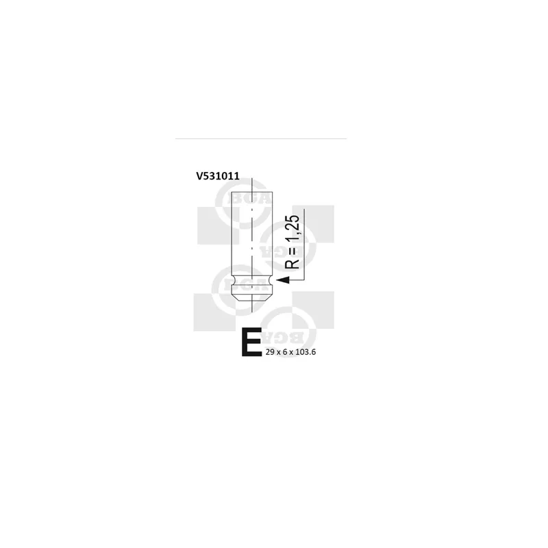 Soupape d'émission BGA V531011