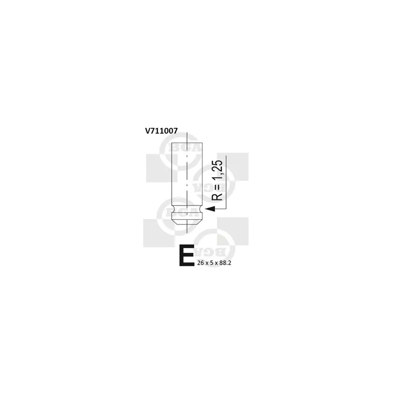 Soupape d'admission BGA V711007