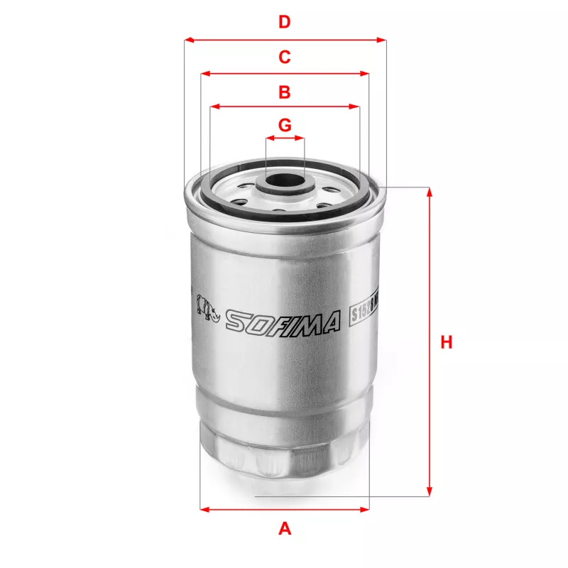 Filtre à carburant SOFIMA S 1528 NR