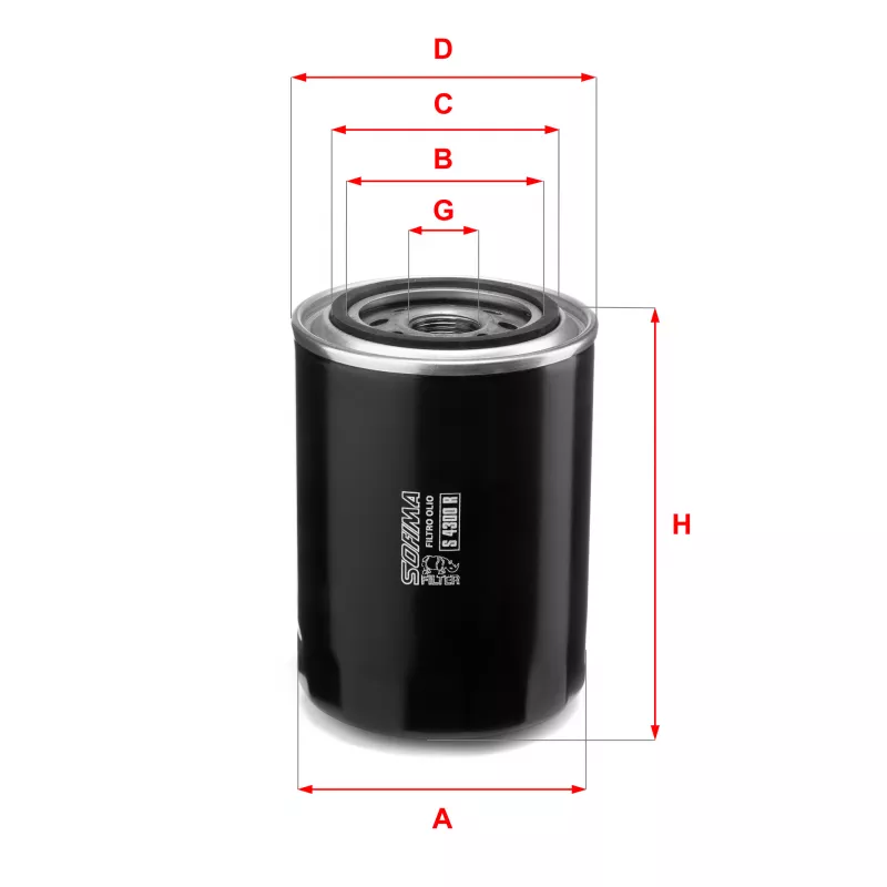 Filtre à huile SOFIMA S 4300 R