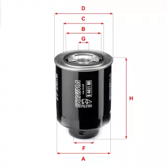 Filtre à carburant SOFIMA S 4411 NR