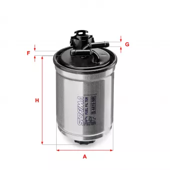 Filtre à carburant SOFIMA S 4415 NR