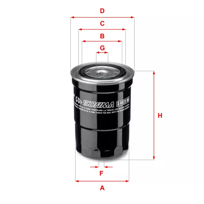 Filtre à carburant SOFIMA S 4423 NR