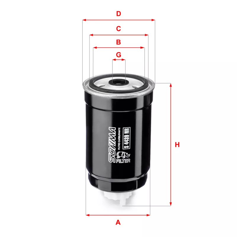 Filtre à carburant SOFIMA S 4439 NR