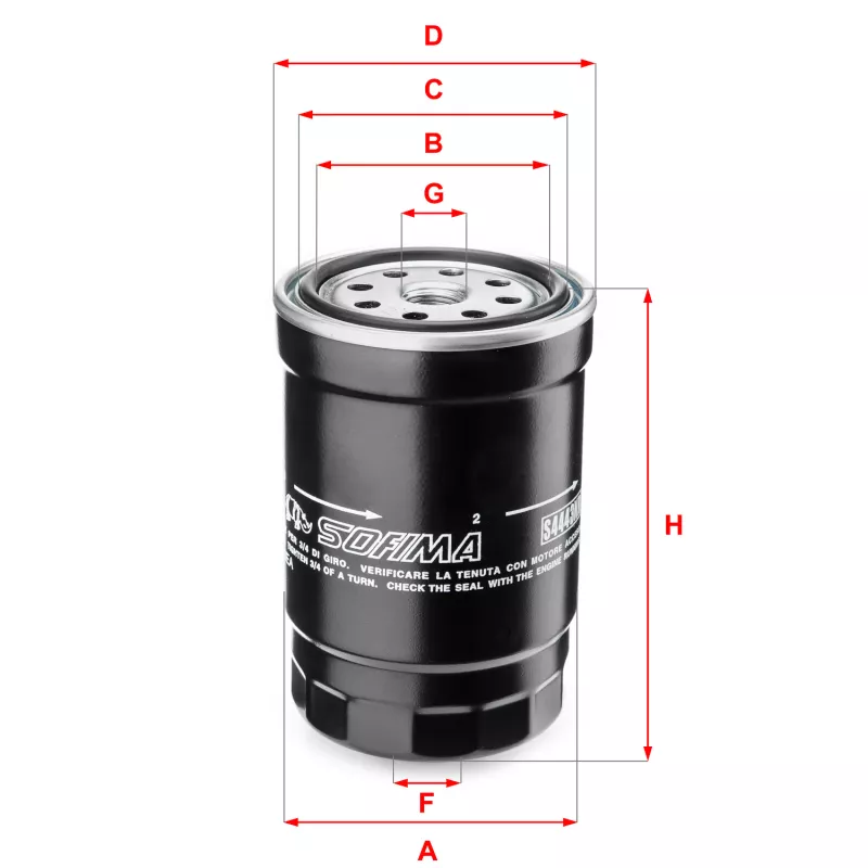 Filtre à carburant SOFIMA S 4443 NR