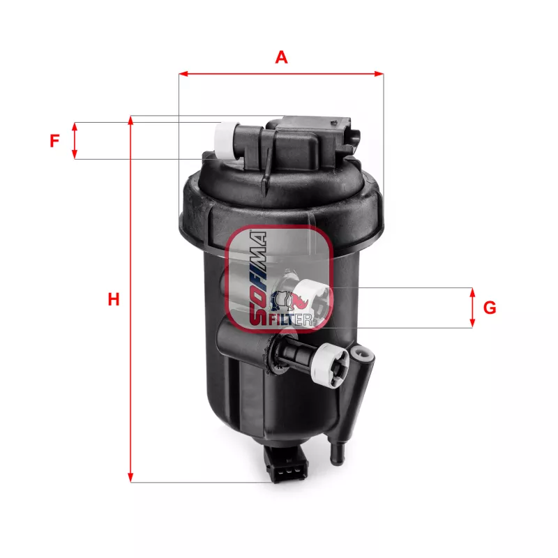 Boîtier, filtre de carburant SOFIMA S 5108 GC