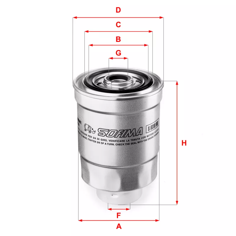 Filtre à carburant SOFIMA S 9310 NR