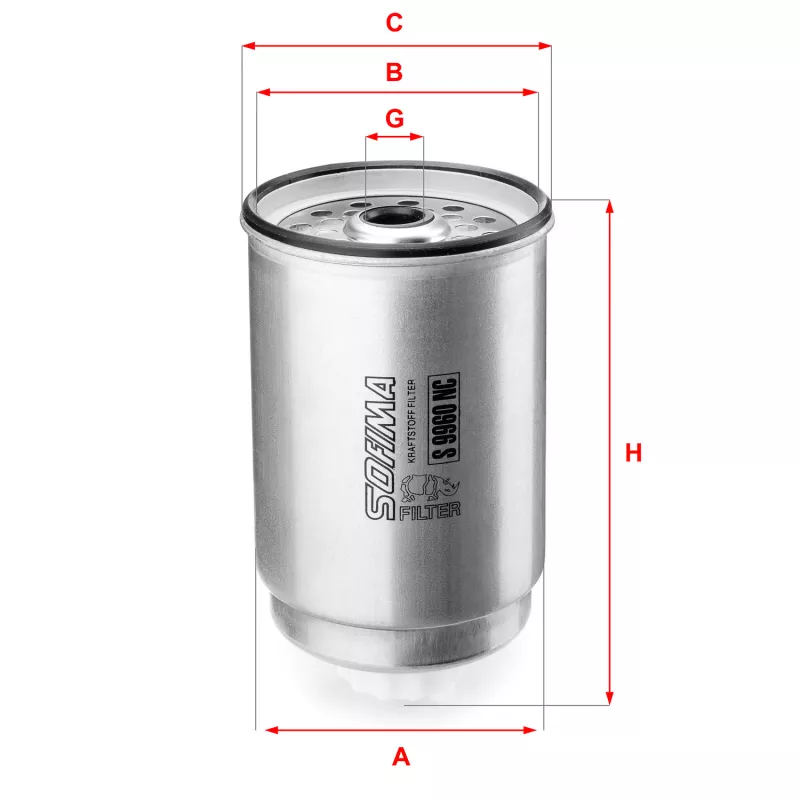 Filtre à carburant SOFIMA S 9960 NC