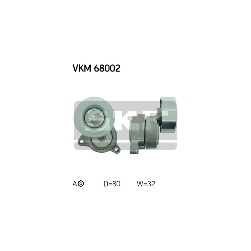 Poulie-tendeur, courroie trapézoïdale à nervures SKF VKM 68002