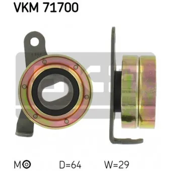 Poulie-tendeur, courroie crantée SKF VKM 71700