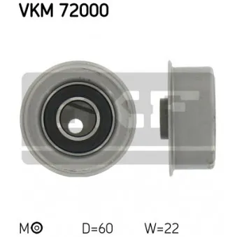 Poulie-tendeur, courroie crantée SKF VKM 72000