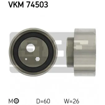 Poulie-tendeur, courroie crantée SKF VKM 74503