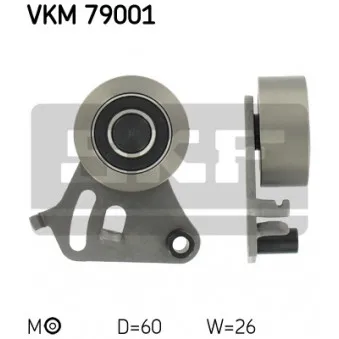 Poulie-tendeur, courroie crantée SKF VKM 79001