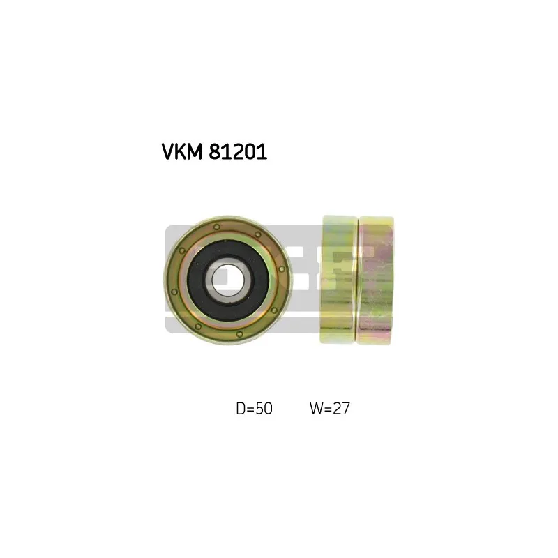 Poulie renvoi/transmission, courroie de distribution SKF VKM 81201