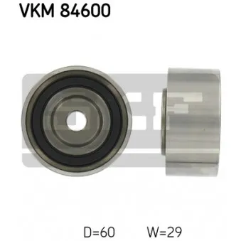 Poulie renvoi/transmission, courroie de distribution SKF VKM 84600