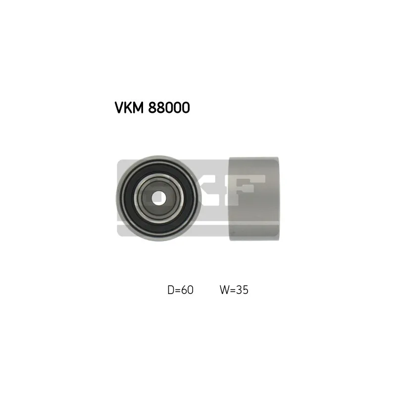 Poulie renvoi/transmission, courroie de distribution SKF VKM 88000