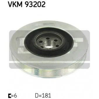 Poulie, vilebrequin SKF VKM 93202