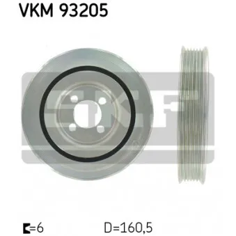 Poulie, vilebrequin SKF VKM 93205