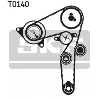 Pompe à eau + kit de courroie de distribution SKF VKMC 02196-2