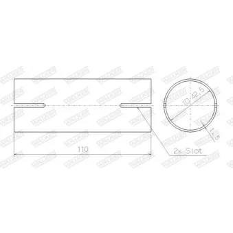 Kit d'assemblage, silencieux WALKER 82480