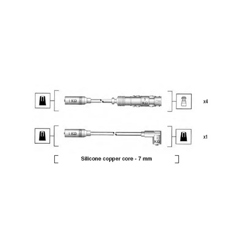 Kit de câbles d'allumage MAGNETI MARELLI 941055050530