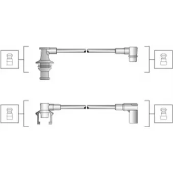 Kit de câbles d'allumage MAGNETI MARELLI 941145260723