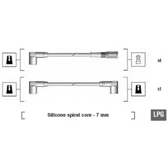 Kit de câbles d'allumage MAGNETI MARELLI 941095860624