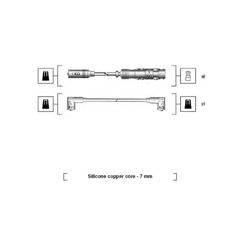 Kit de câbles d'allumage MAGNETI MARELLI 941175180759