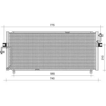 Condenseur, climatisation MAGNETI MARELLI 350203333000