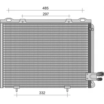 Condenseur, climatisation MAGNETI MARELLI 350203394000