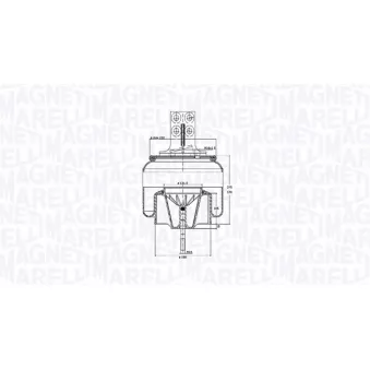 Ressort pneumatique, suspension pneumatique MAGNETI MARELLI 030607020272