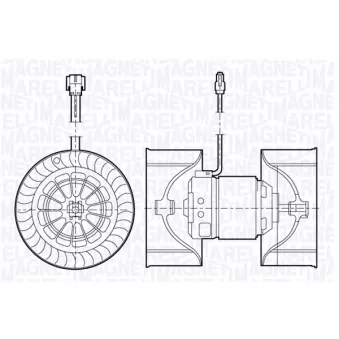 Pulseur d'air habitacle MAGNETI MARELLI 069412671010