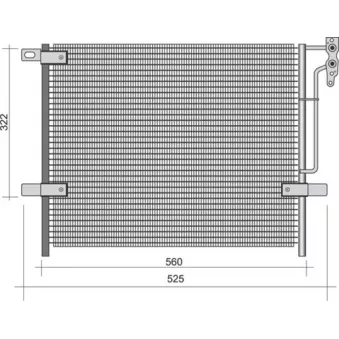 Condenseur, climatisation MAGNETI MARELLI 350203441000