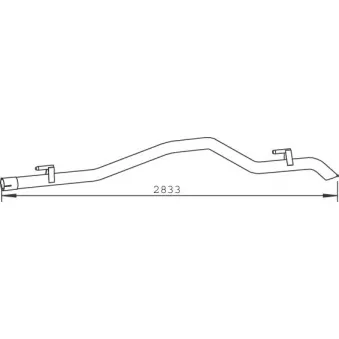 Tuyau d'échappement DINEX 53799