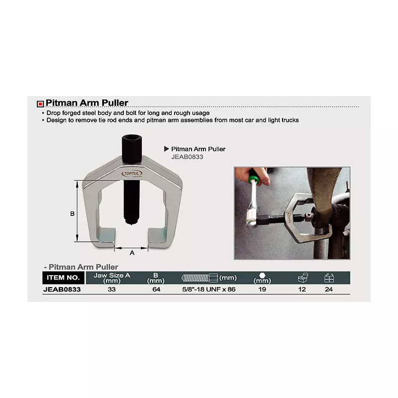 Extracteur pour rotules et goupilles TOPTUL JEAB0833