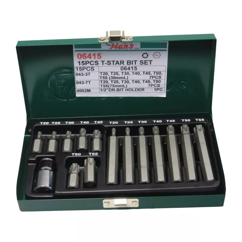 Jeu de clés mâles TORX HANS 06415