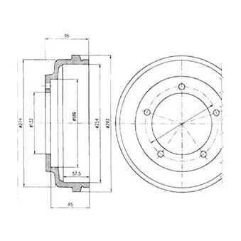 Tambour de frein DELPHI