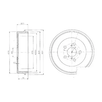 Tambour de frein DELPHI BF405