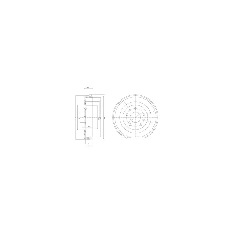 Tambour de frein DELPHI BF460
