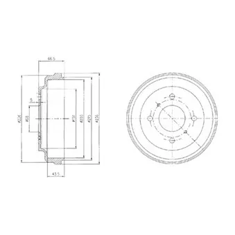 Tambour de frein DELPHI BF481