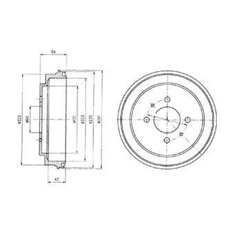 Tambour de frein DELPHI BF485