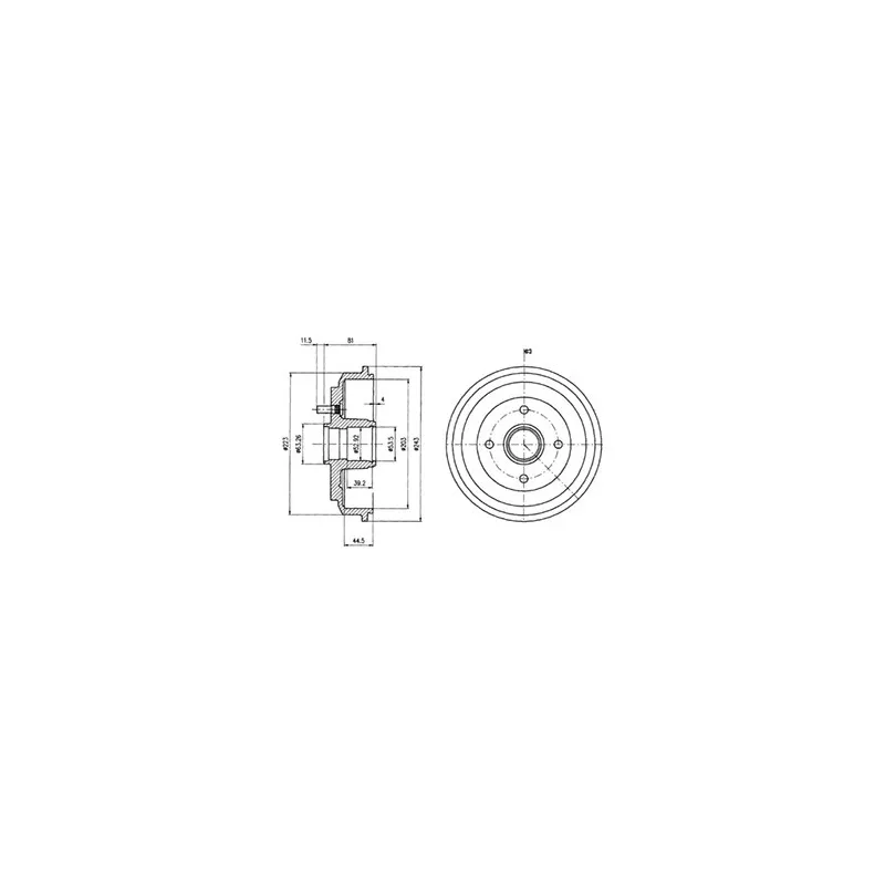 Tambour de frein DELPHI BF487