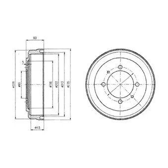 Tambour de frein DELPHI BF497