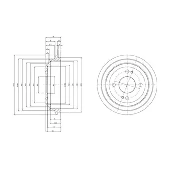 Tambour de frein DELPHI BF516