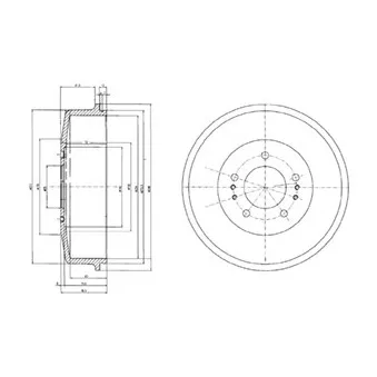 Tambour de frein DELPHI BF520