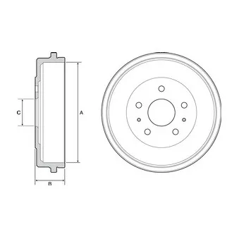 Tambour de frein DELPHI BF526