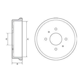 Tambour de frein DELPHI BF529