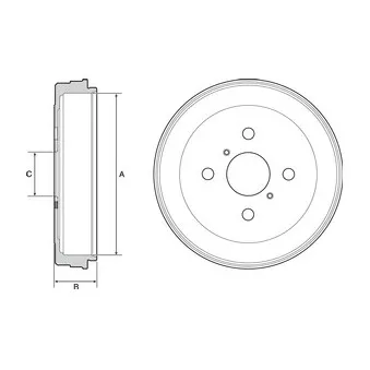 Tambour de frein DELPHI BF530