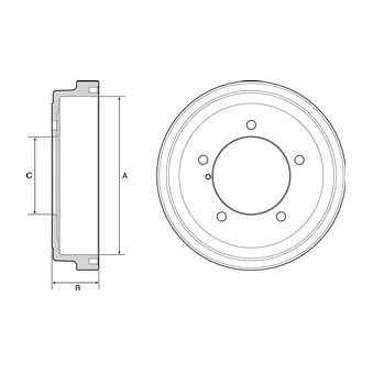 Tambour de frein DELPHI BF531